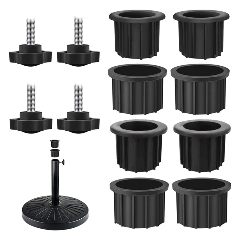 Adjustable Diameter Umbrellas Base 12Pcs Parasols Stand Base for Outdoor Use