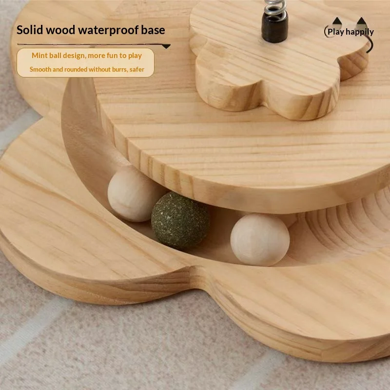 Árbol rascador vertical para gatos de interior con sisal y juguete - imagen 2