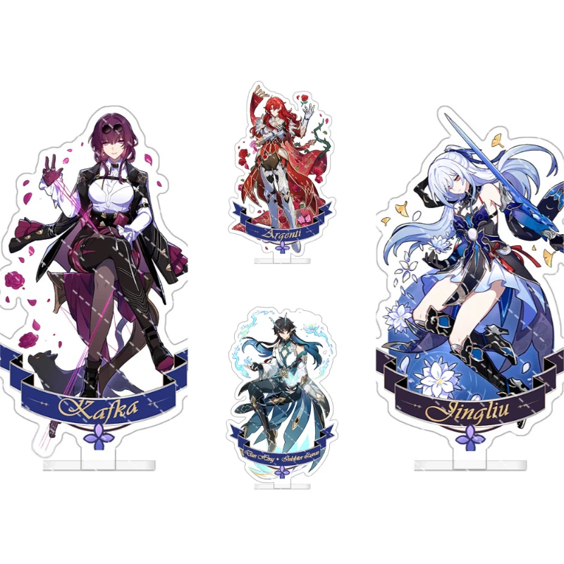 Game Honkai: Star Rail Acrylic Stand Ruan Mei Kafka Jingliu Dan Heng Character Figurine Anime Desktop Ornament Gift Keychain
