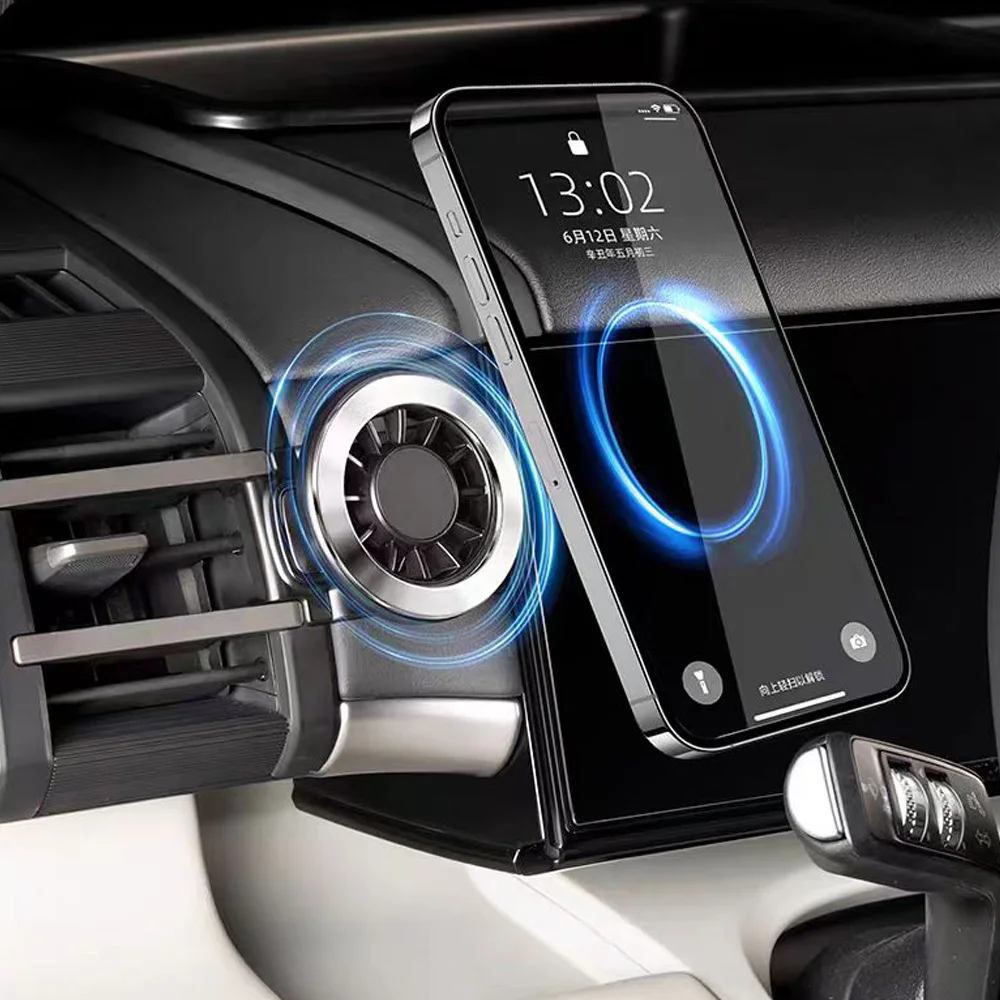 Driver And Passenger For BYD Leopard Titanium 7 Car Mobile Phone Holder Magnetic Suction Modified Decorative Accessories