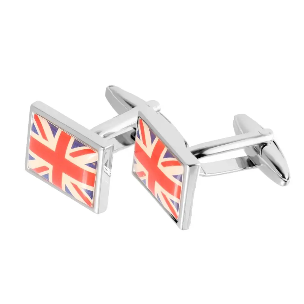 Super Union Jack Flag Cuff Links Great Britain GB UK Cufflinks