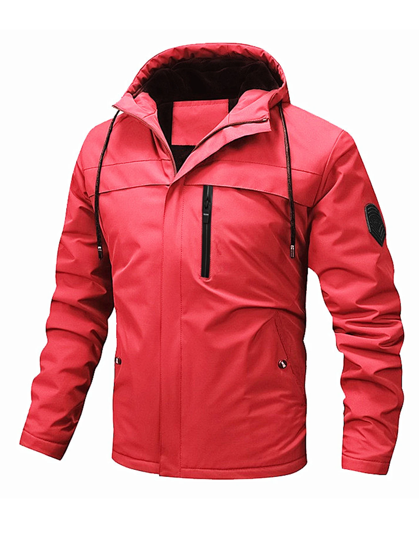 2024 New Autumn Windbreaker Men\'s Jacket Solid Color Zipper New in Outerwears Fashion Casual Outdoor Jackets for Men