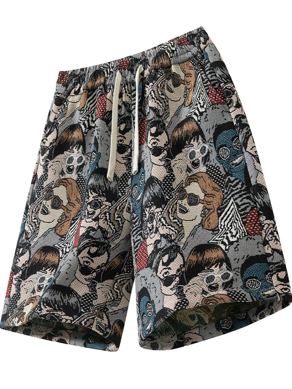 

Summer Thin Men's Casual orts Loose Straight Stitching Lightweight Beach Sports Pants Polyester Cotton Recycled Fiber