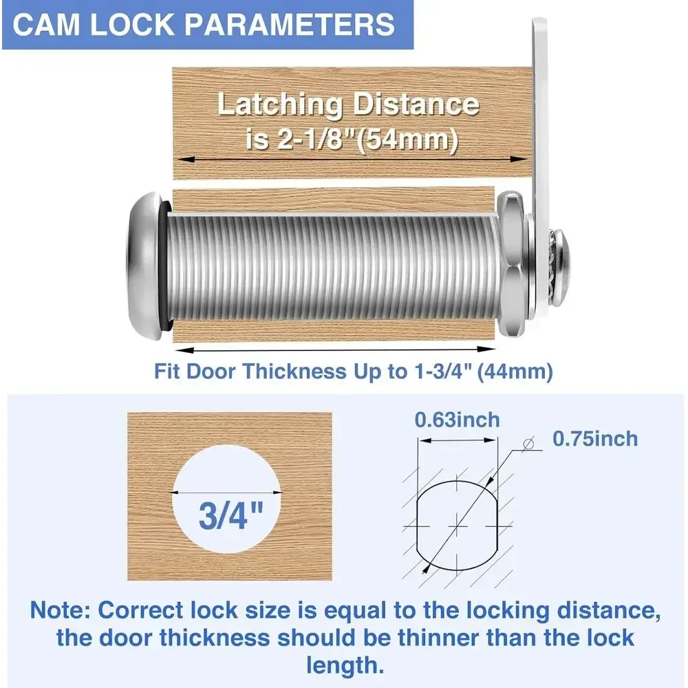 Cabinet Lock with Keys, 2