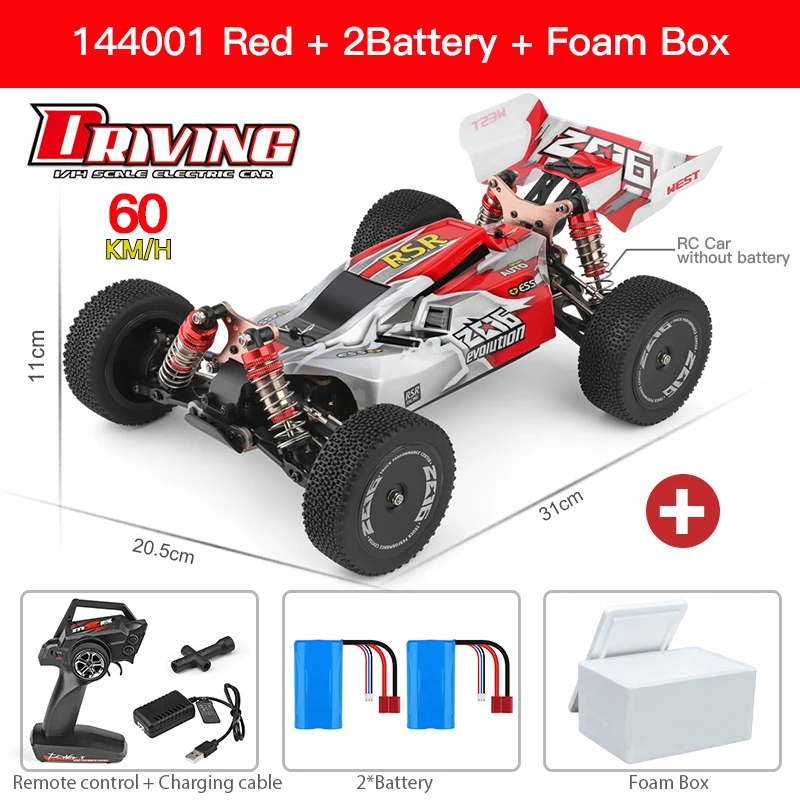 WLtoys 144016 Fast RC Cars 35KM/H OR 75KM/H 1/14 off Road 4WD