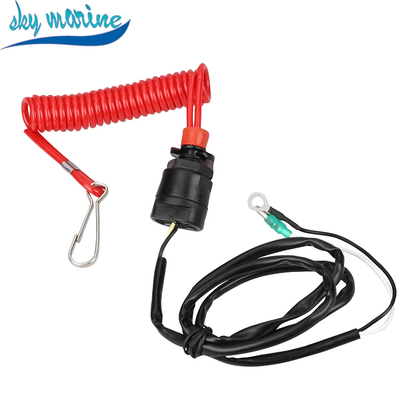 

3GR-06870 стопорный выключатель в сборе (длинный) 66T-82575-01 ремешок, стопорный выключатель 682-82556-0 для подвесного мотора Yamaha Tohatsu Parsun Honda