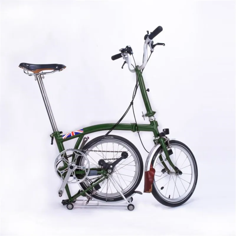 Bicycle Luggage Carrier For Brompton Folding Bike Rear Rack With Easywheel Aluminum Alloy Cargo Racks