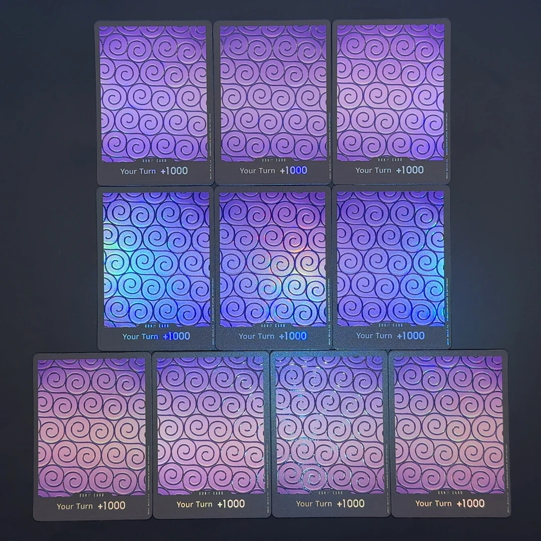 Tarjeta de una pieza TCG OPCG inglés DON Nika Devil Fruit Luffy Deck Don Card Hito-Hito no Mi Full Art Don Card tarjeta de lámina texturizada