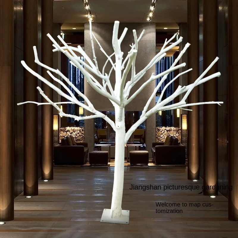 SGF simulation large dead tree decoration real tree hotel coffee shop decoration