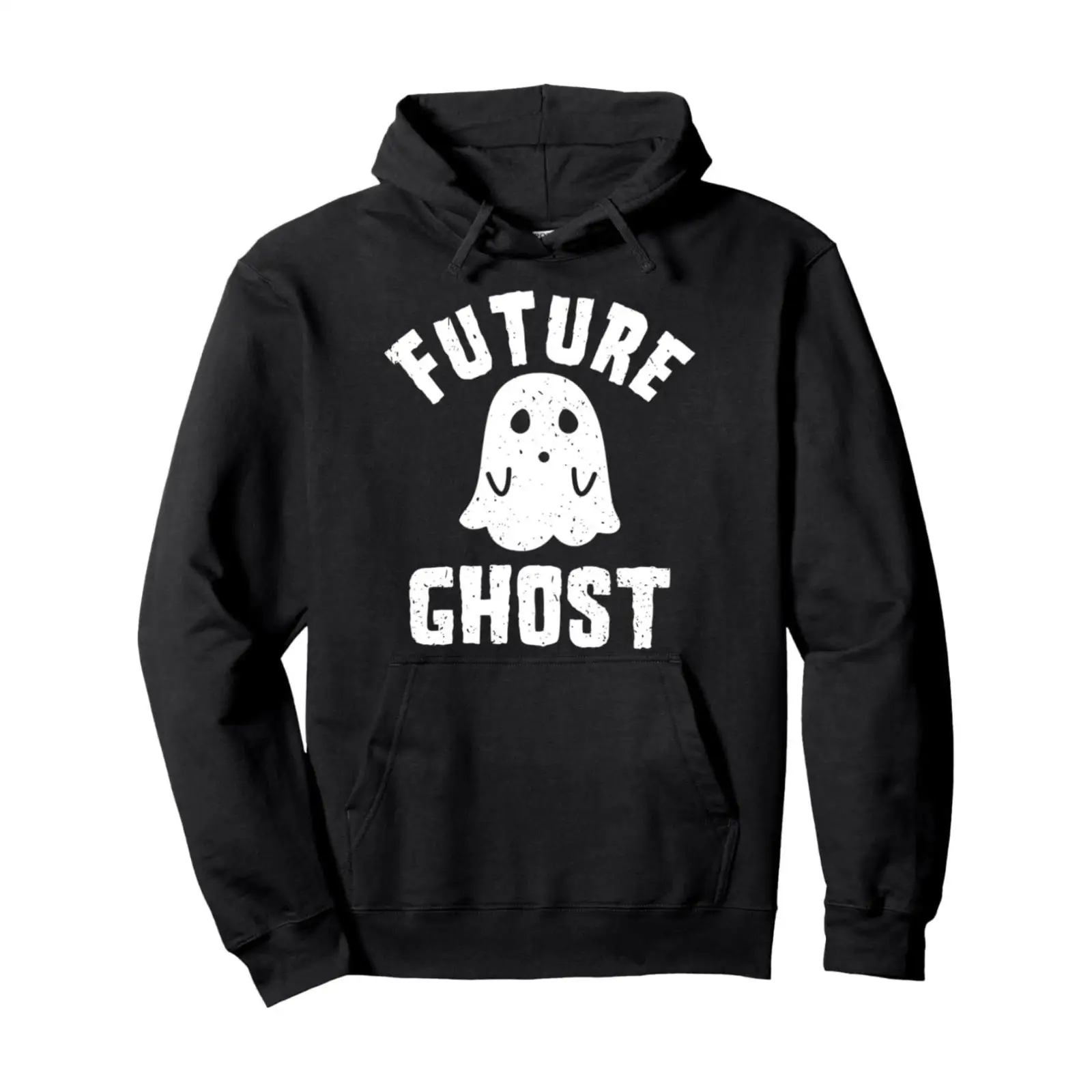 

Cute "Future Ghost" Halloween Hoodie, Funny Minimalist Graphic Pullover, Aesthetic Spooky Sweatshirt for Men Women