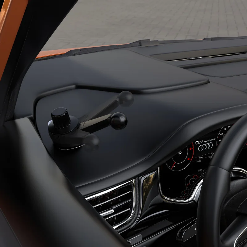 Suporte de celular para carro com gancho para ventilação, cabeça esférica de 17mm, para fixação na saída de ar, compatível com GPS.