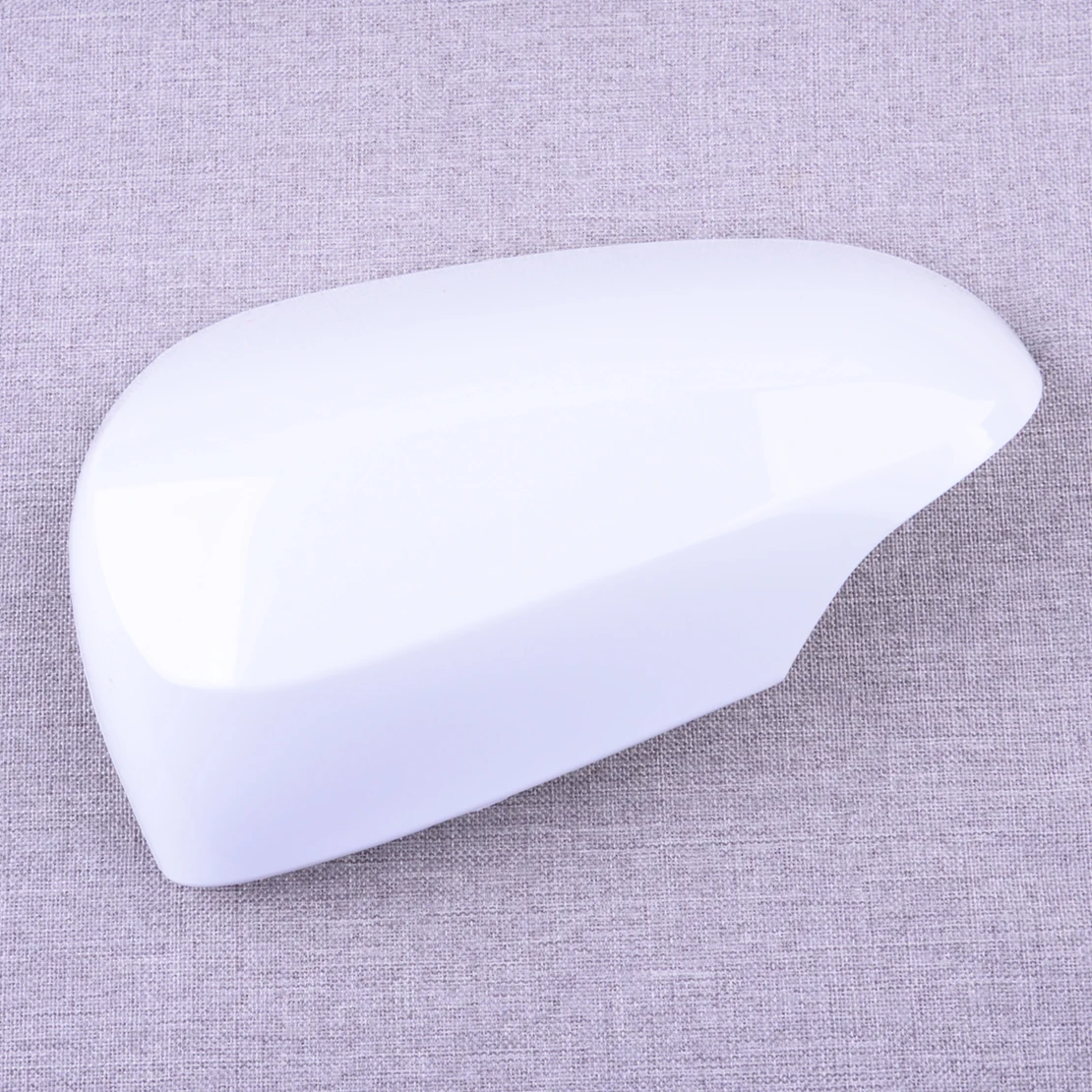 

White ABS Plastic Exterior Left Side Door Wing Rear View Mirror Cover Trim Cap Decor Fit for Toyota Prius C 2012 2013 2014-2018