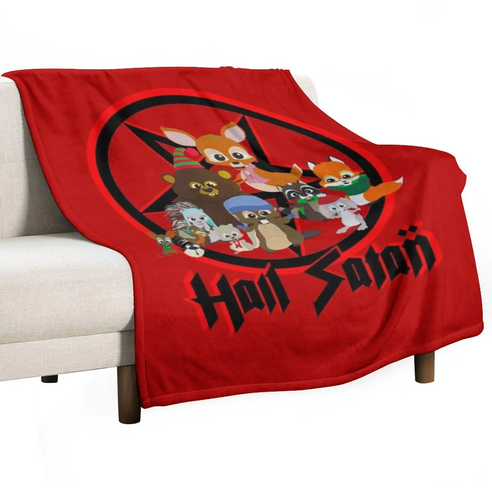 South Park - Woodland Critter Christmas - Hail Satan Throw Blanket blankets and throws Decorative Sofa Single anime Blankets