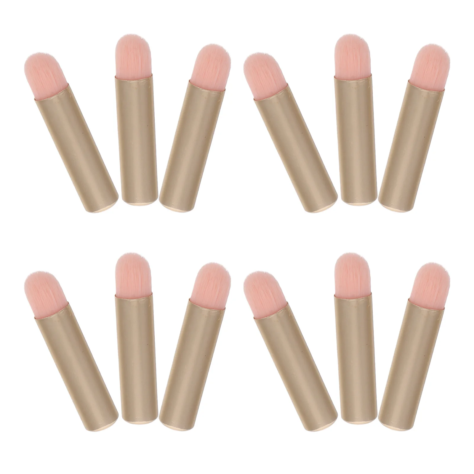 12 قطعة من فرش المكياج الصغيرة للسفر لظلال العيون وخافي عيوب الشفاه، مجموعة فرش مكياج ناعمة ودقيقة #5