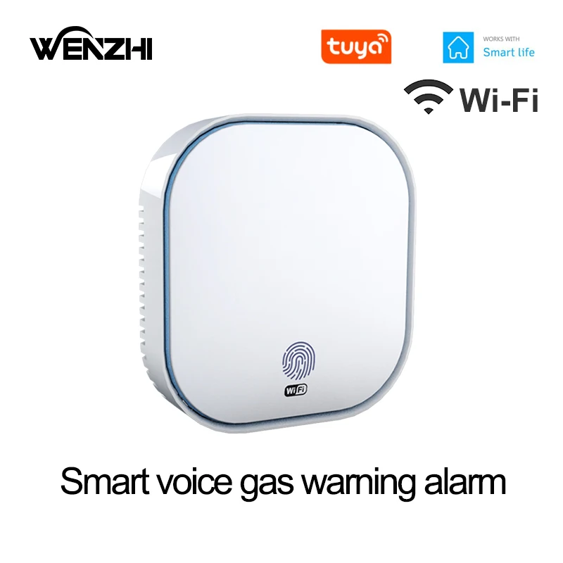 

Wi-Fi Ch4 датчик утечки природного газа детектор сирена сигнализация толкающее устройство 110/220 В домашняя кухня безопасность и защита Tuya Smart Life