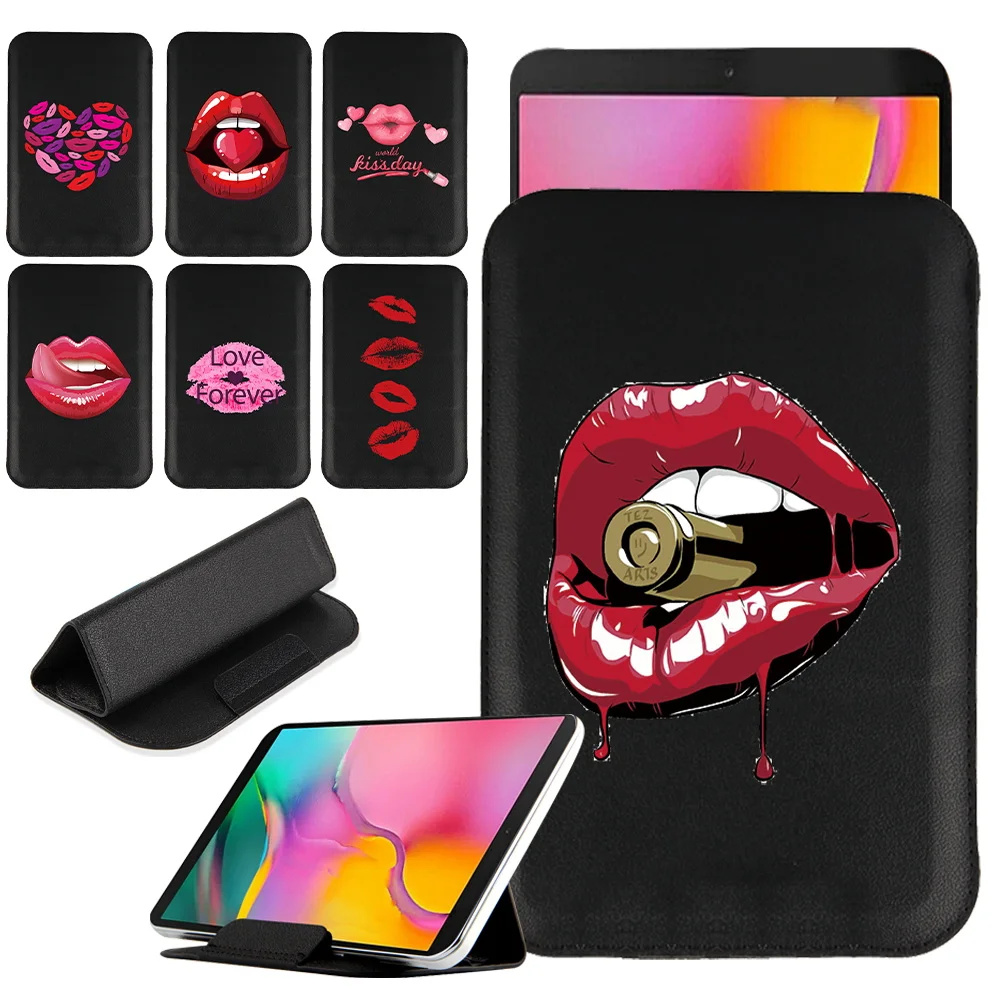 

Tablet Case for Samsung Galaxy Tab A7 T500/A7 Lite 8.7 Leather Mouth Series Cover for Tab A 7.0/8.0/8.4/10.1/10.4(T500)/10.5