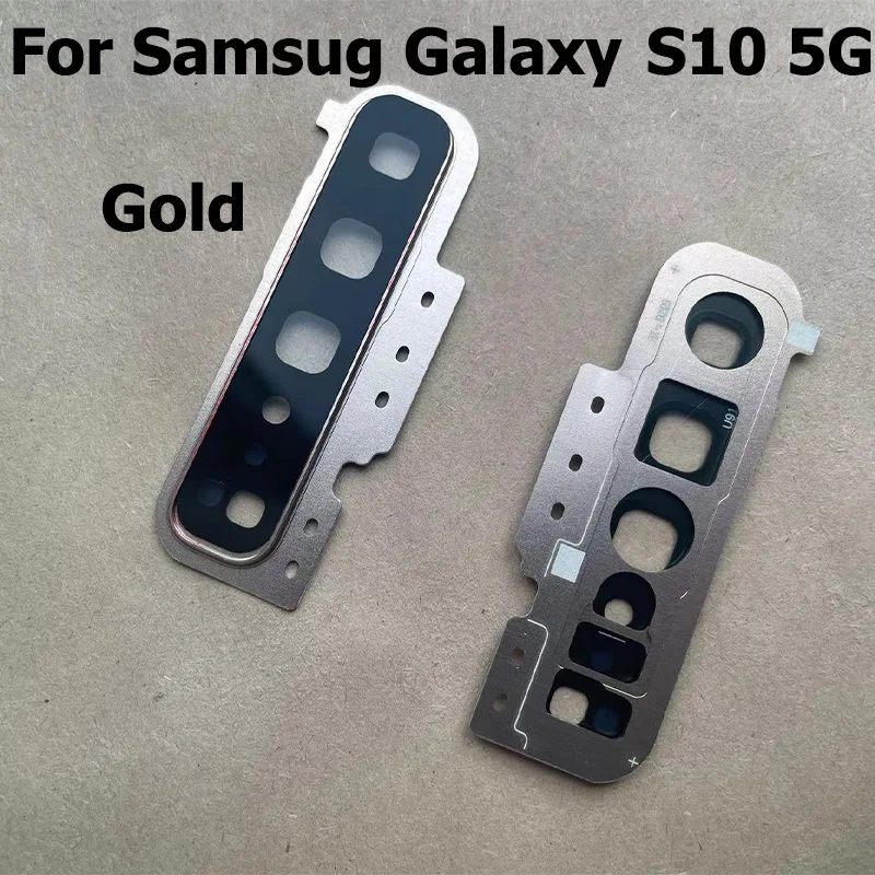 For Samsung Galaxy S10 5G Housing Back Camera Glass Lens With Cover Frame Holder Replacement