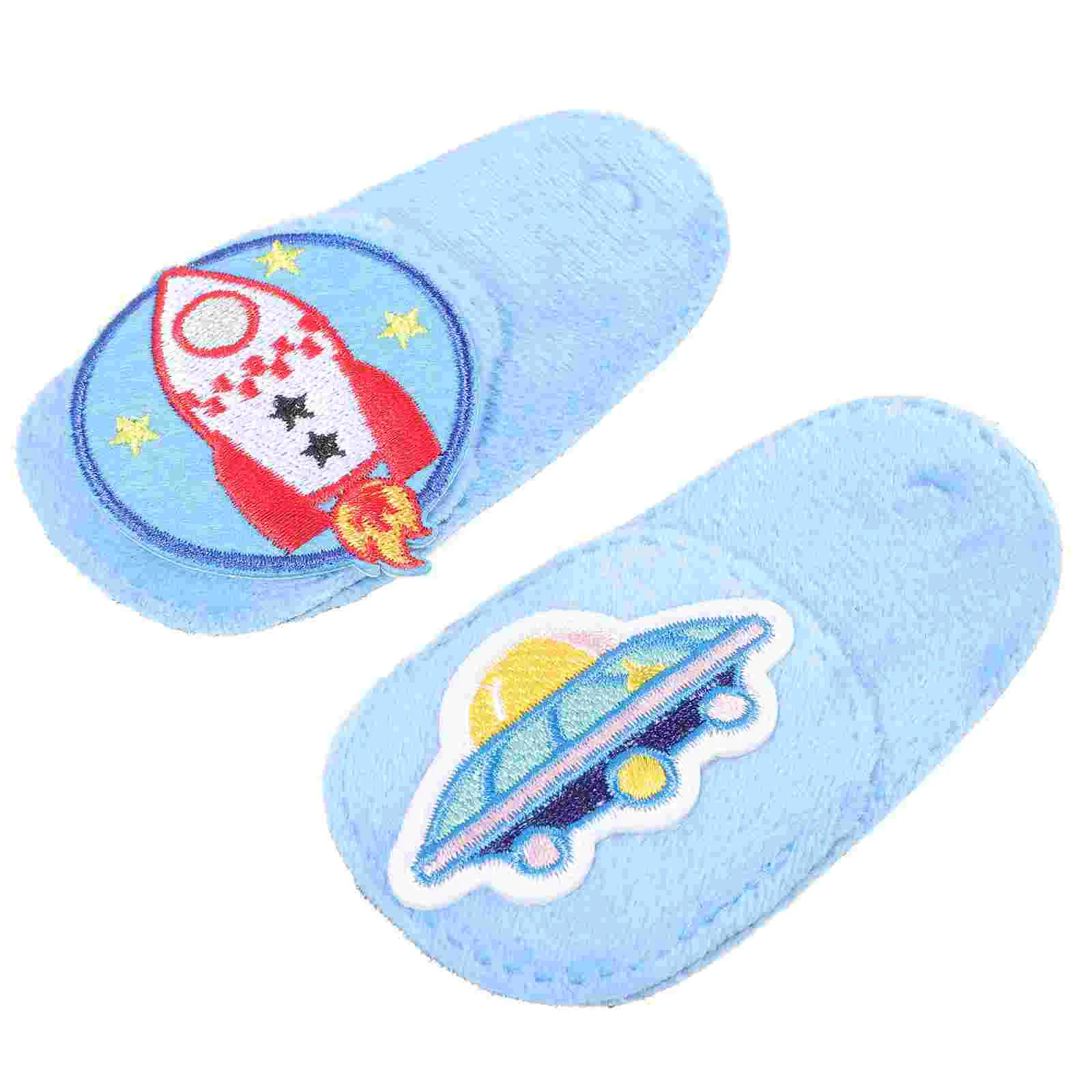 2 Pcs Amblyopia Mask Non-adhesive Eye Patch Patches Glasses Comfortable Kids Flannel Single Non-irritating