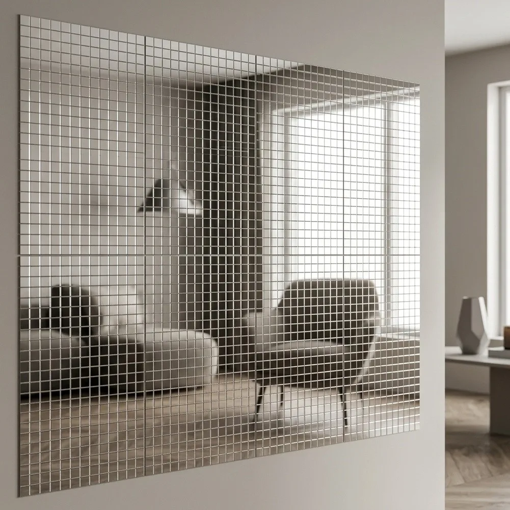 Self-Adhesive Mirror Collection: 14400-Piece Glass Kit for Creating Unique Decor Craft Elements and Event Features