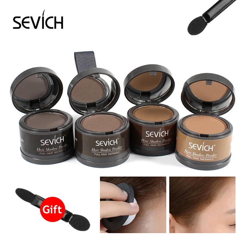 Sevich Hair Powder Black Blonde Root Cover Up Hairline Powder Hair Fluffy Shadow Powder Makeup Paint Repair Fill Shadow Thinning