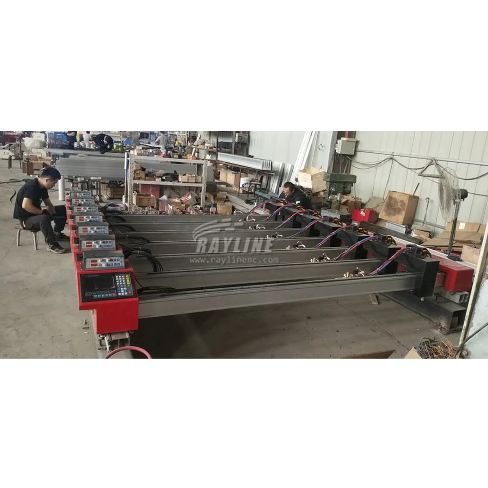 CNC plasma flame dual-purpose gantry cutting machine, high precision and fast speed, aluminum alloy beam base