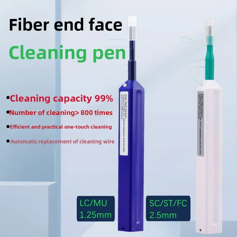 Professional Fiber Optic Cleaning Tools 2 PCS 1.25 2.5 MM End Face Cleaners Cleaning Pens Compatible With SC FC ST LC Connectors