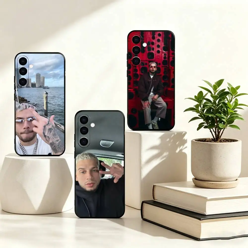 Funda de teléfono R-Rapper D-David Gerardo Rivera para Samsung Galaxy A73,A72,A71,A70,A53,A52,A51, funda negra de silicona suave