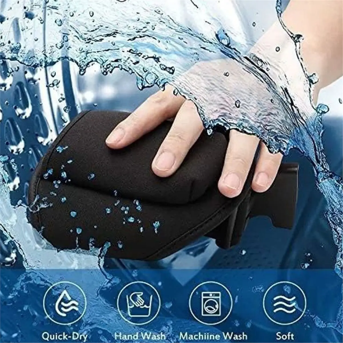 belong 3 Packs Mic Belt Microphone Belt Holder Waistband Bag Case Adjustable Workout Holder