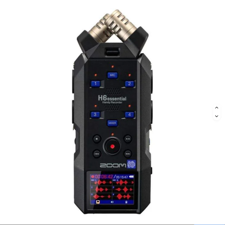 Gravador ZOOM H6essential com Gravação em 32 bits de ponto flutuante e Suporte para Função Bluetooth - Novo ZOOM H6