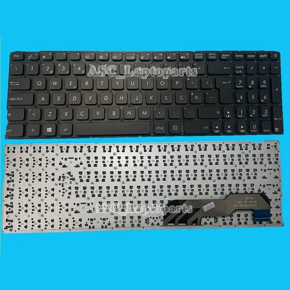 Novo teclado português teclado para asus f541n f541na f541u f541ua f541uj f541uv f541s f541sc f541sa, preto, sem moldura