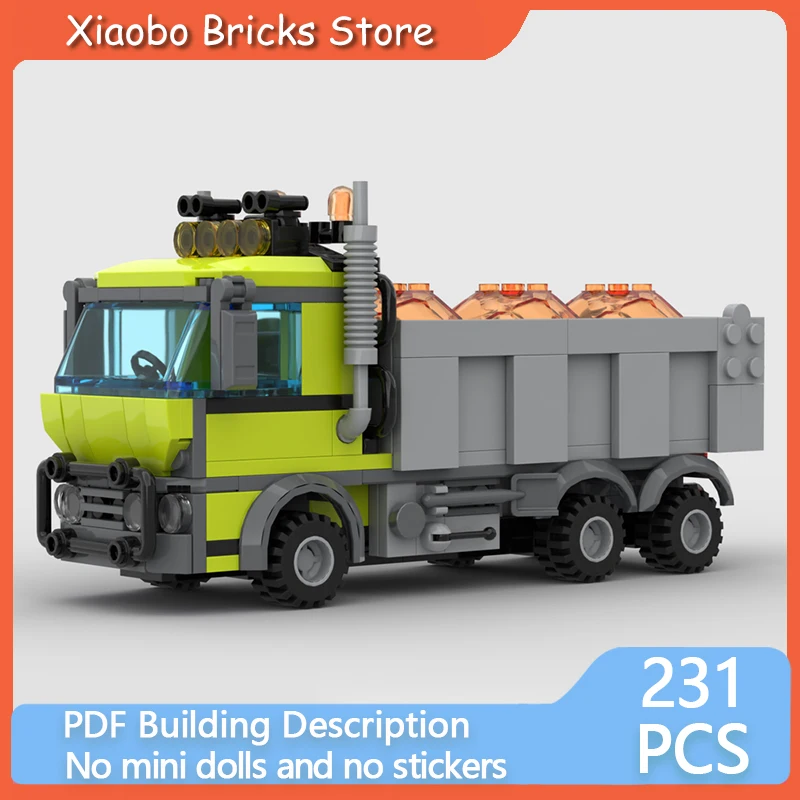 

City Car Model MOC Building Bricks Exploration Transport Truck Modular Technology Gifts Holiday Assemble Children Toys Suit