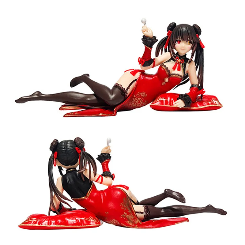 DATE A LIVE Tokisaki Kurumi Cheongsam Ver. PVC Action Figure Anime Figure Model Toys Collection Doll Christmas Gift