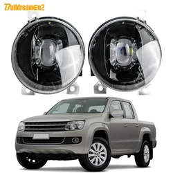 2 X luz antiniebla de lente LED 30W 8000LM lámpara antiniebla de coche sin errores ajustable para Volkswagen VW Amarok 2010 2011 2012 2013 2014 2015 2016