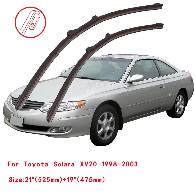 For Toyota Solara 1998-2008 Car Windshield Wiper Blade Front Windscreen Brushes Washer Accessories Window Cleaning Replacement