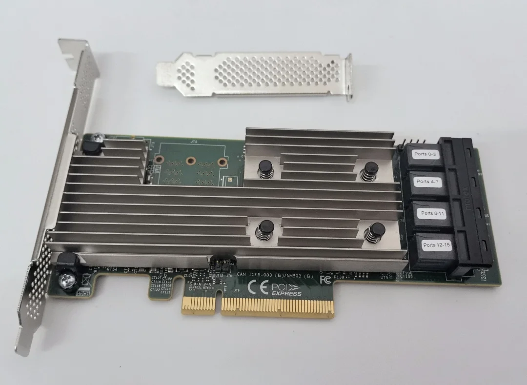 

LSI 9305-16I 12 Гбит/с SAS3 PCIe x8 SAS HBA P16 IT-режим ZFS TrueNAS UNRAID