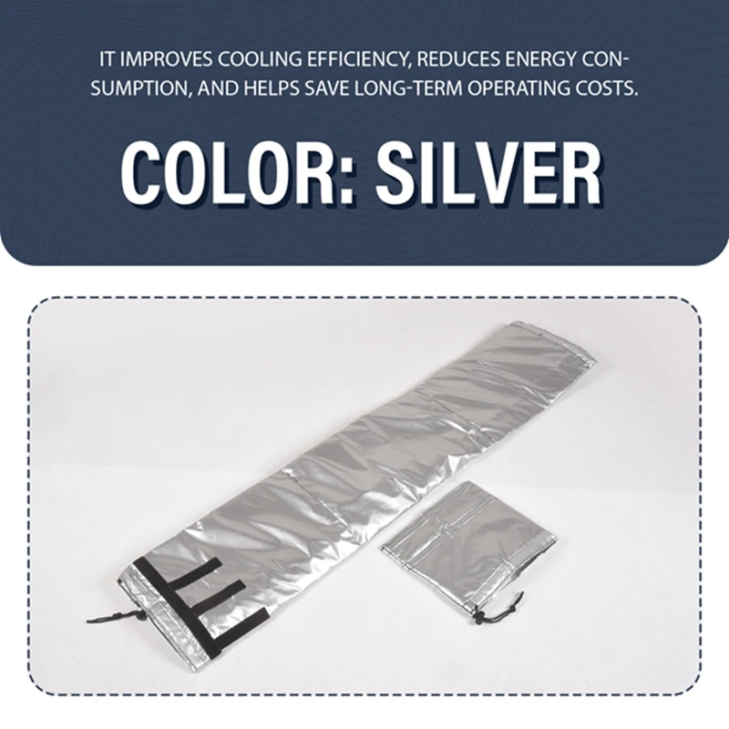 

Изоляционная втулка портативного шланга переменного тока, обертка для крышки шланга кондиционера для выхлопного шланга диаметром 5 и 5,9 дюйма - SPMI