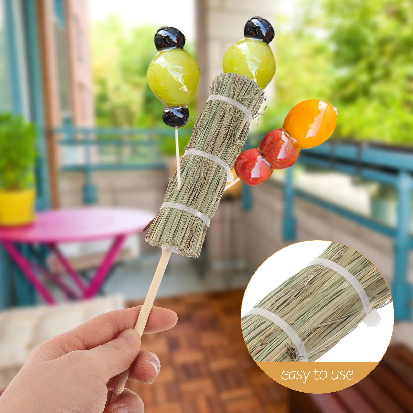 Rack de exibição de açúcar compacto com acabamento natural para pirulitos bolo pops espeto titular mesa prateleira de exibição de alimentos loja