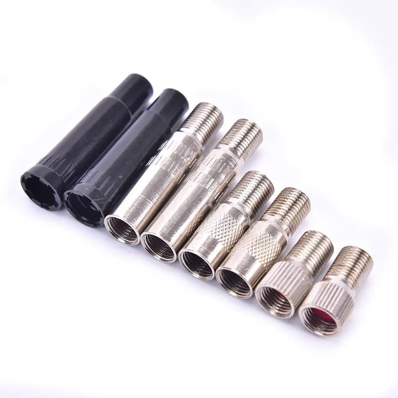 2pcs Bicycle Valve Extender For Schrader Valve Replacement Cycling Bike Parts 19mm 25mm 39mm Extension Tube Accessories