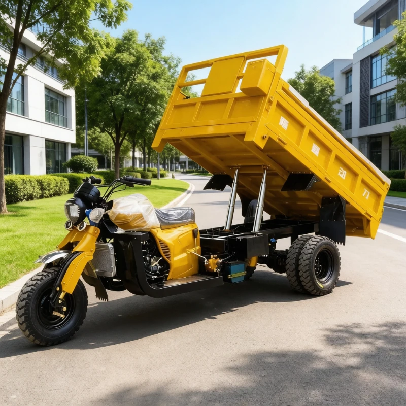 Hot Sale High-power Three Speed Tricycle for Cargo Loading and Unloading Motorized Tricycle Adult Cargo Transport Tricycle