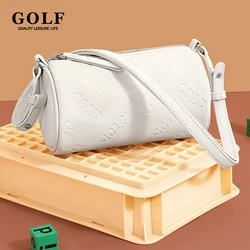 GOLF Barrel Crossbody Bags Leather Shoulder Bag Women Fashion Armpit Handbag Boston Black Cell Phone Purse Small Cross Body Bag