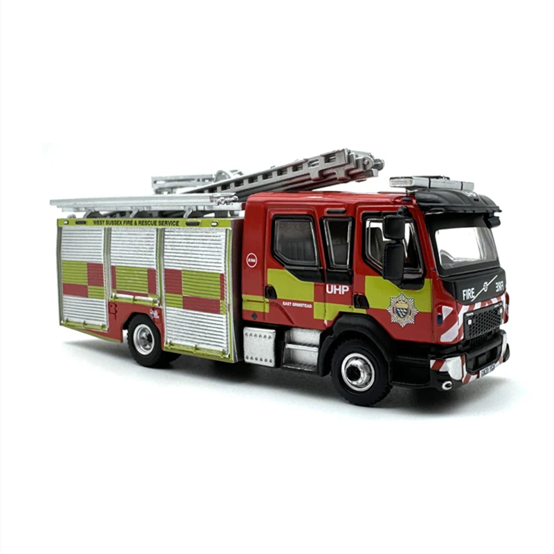 OXFORD 1:76 Scale Diecast Volvo FI Emergency Fire Truck Toys Cars Model Classics Nostalgia Adult Souvenir Gifts Static Display