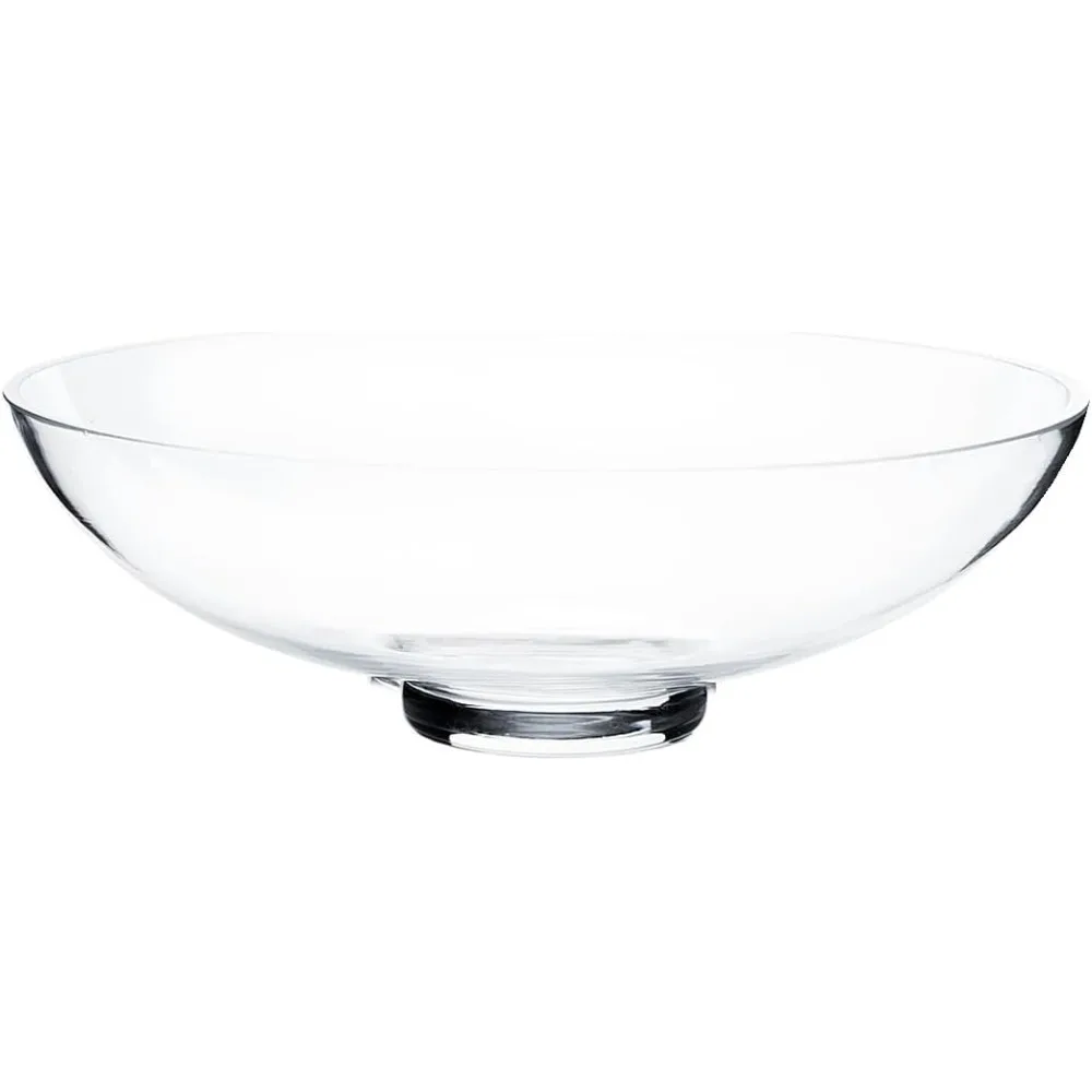 وعاء زجاجي صغير مزخرف (ح: 3 بوصة د: 8 بوصة) عرض الفاكهة تررم كومبوت قاعدة مزهرية لطاولة المطبخ قطعة مركزية