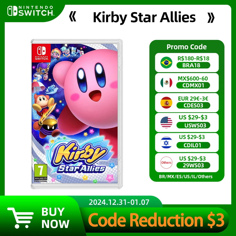 Kirby Star Allies Nintendo Switch Game Deals 100% Official Original Physical Game Card Action Genre for Switch OLED Lite