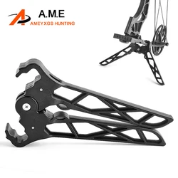 1pc Compound Bow Stand Holder Bow Bracket Kick Rack Stand Support Folding For Archery Shooting Hunting Accessories
