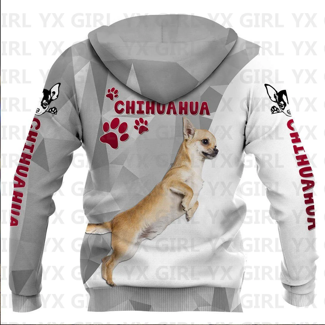 Beagle Paws/Border Collie Paws/Chihuahua Paws 3D Printed Hoodie Women For Men Pullovers Street Tracksuit Love Dog Gift