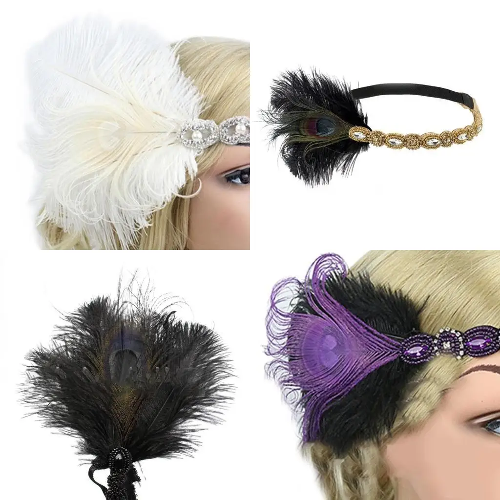 

R1WE Gatsbys Headpiece Headpiece Masquerade Headpiece Flapper Headband
