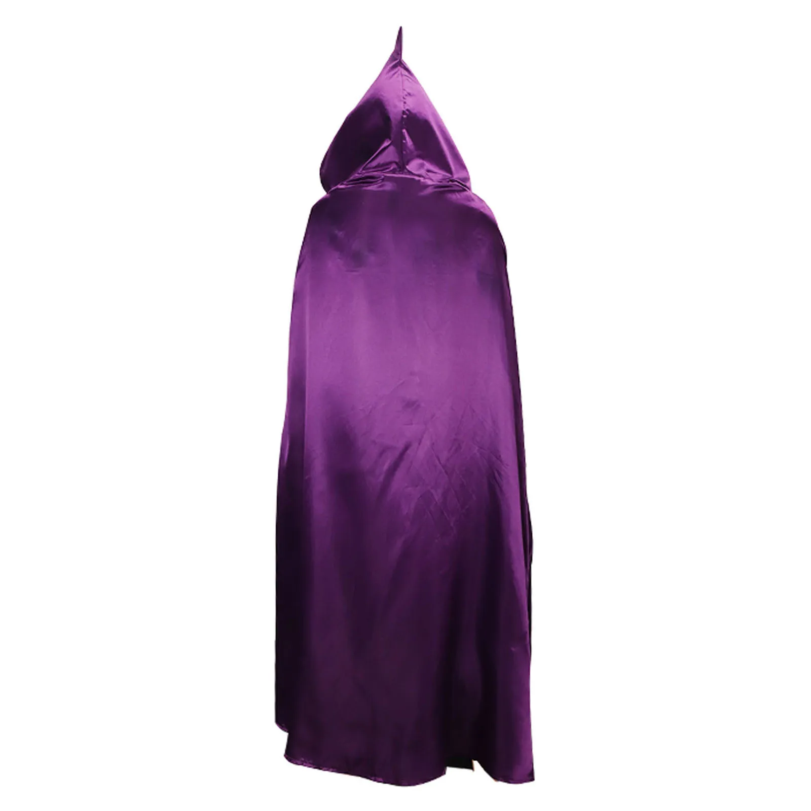 زي رافين التنكري، بدلة قفز نسائية بحزام مع عباءة أرجوانية بغطاء للرأس لزي الهالوين