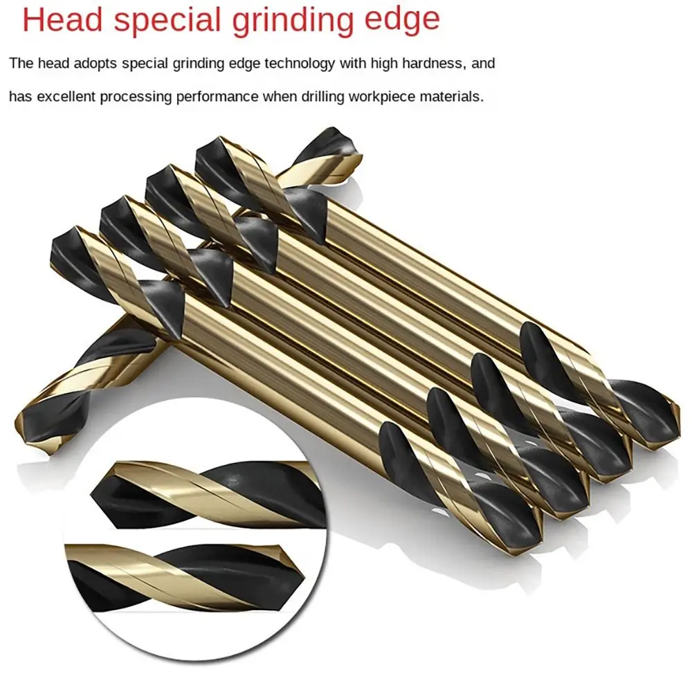 3,0-5,2 mm HSS metalen gatensnijder gereedschap boren punch gereedschap boorgereedschap dubbele kop spiraalboor