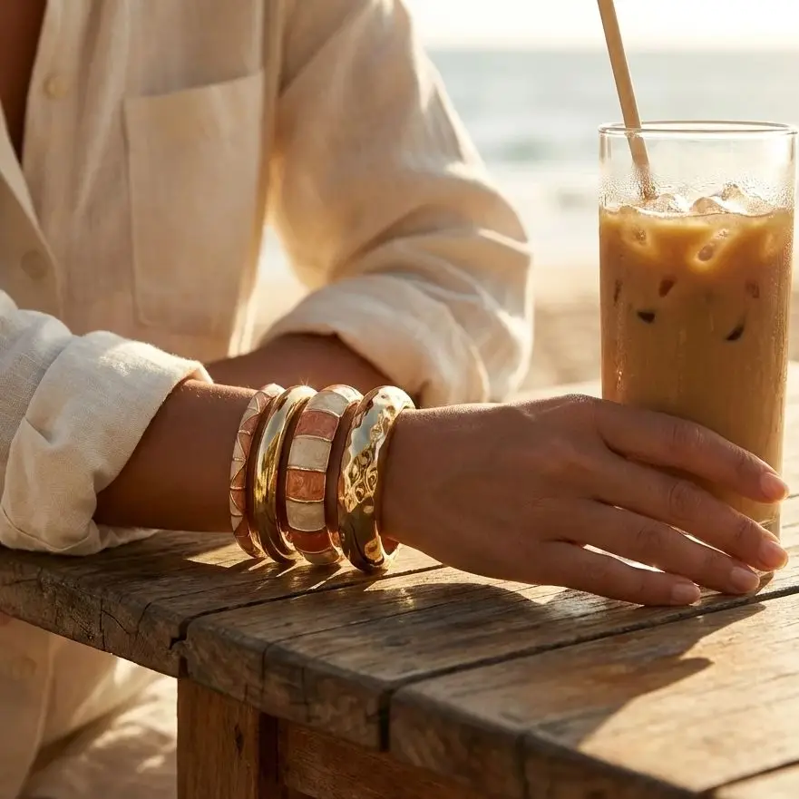 Vintage Metal Irregular Heavy Chunky Wide Bracelets For Women Gold Color Exaggerated Cuff Bangle Hip Hop Party Punk Jewelry Gift