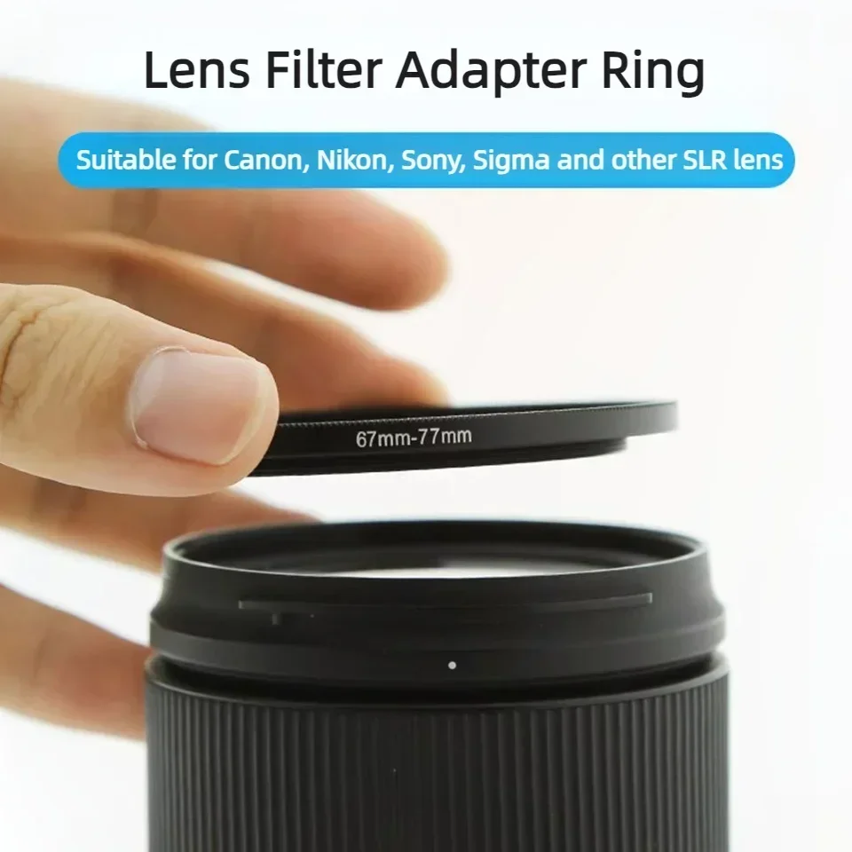 Camera Lens Filter Adapter Ring Step Up Down for 35mm 35.5mm 37mm 39mm 40.5mm 42mm 43mm 46mm 49mm 52mm 55mm 58mm 55/58 ND CPL UV